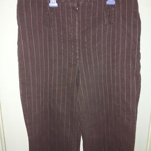 **Size 10 Brown striped Cato l Slacks
